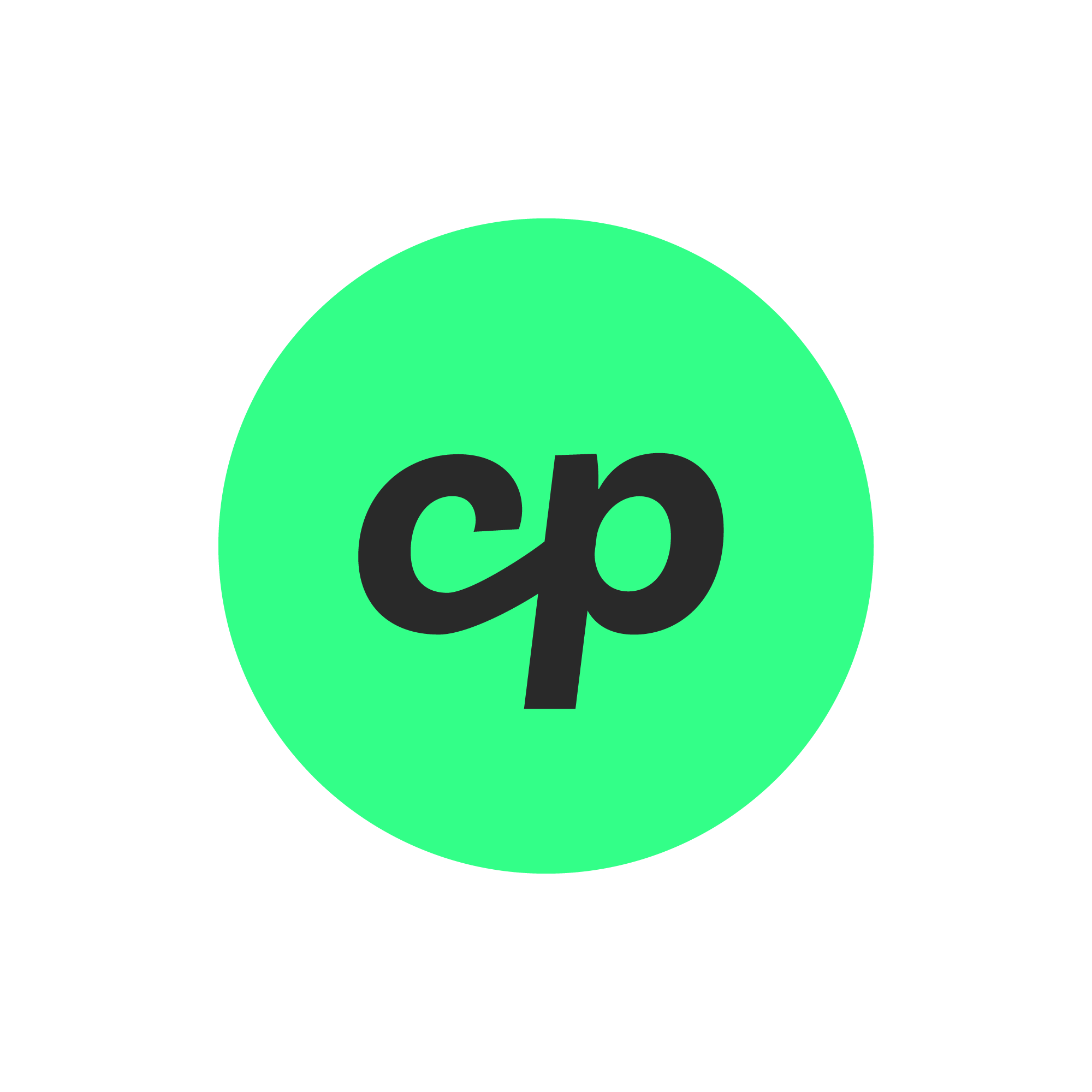 Monograma cp de Compra Pública